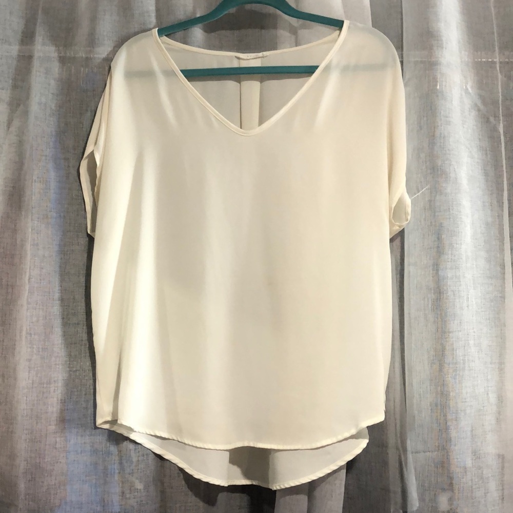 Lush White Sheer Top